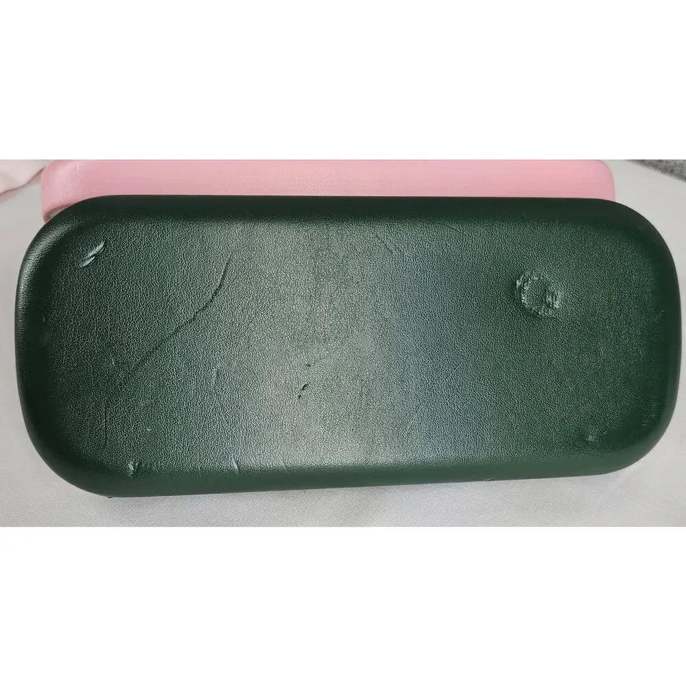 KATE SPADE PINK GREEN SUNGLASSES CASE W/ CLOTH HARD SHELL DESIGNER STYLE